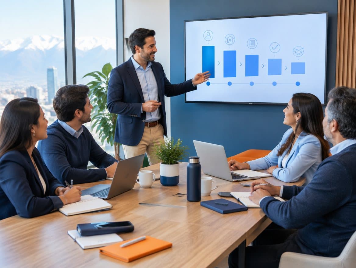 Equipo de asesores en una sesión de capacitación